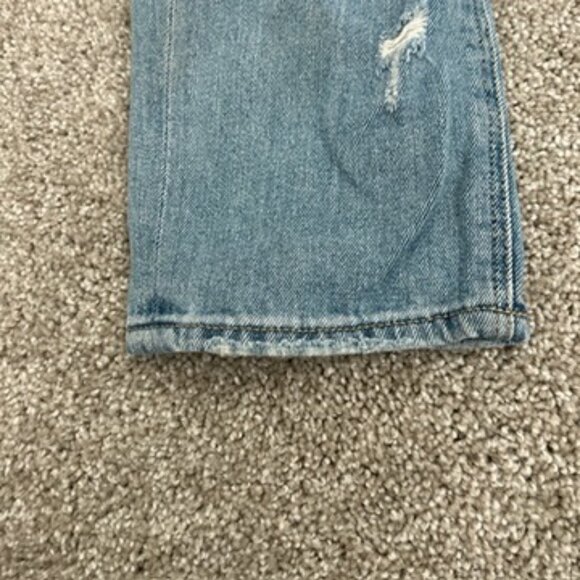 American Eagle light wash distressed straight leg jeans - Picture 3 of 7